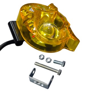 Универсален фар за мотор скутер диоден с лупа